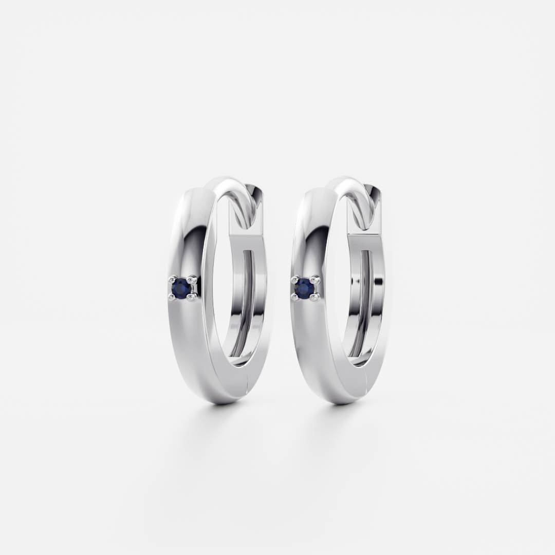 The Signature Cultured Sapphire Hoop