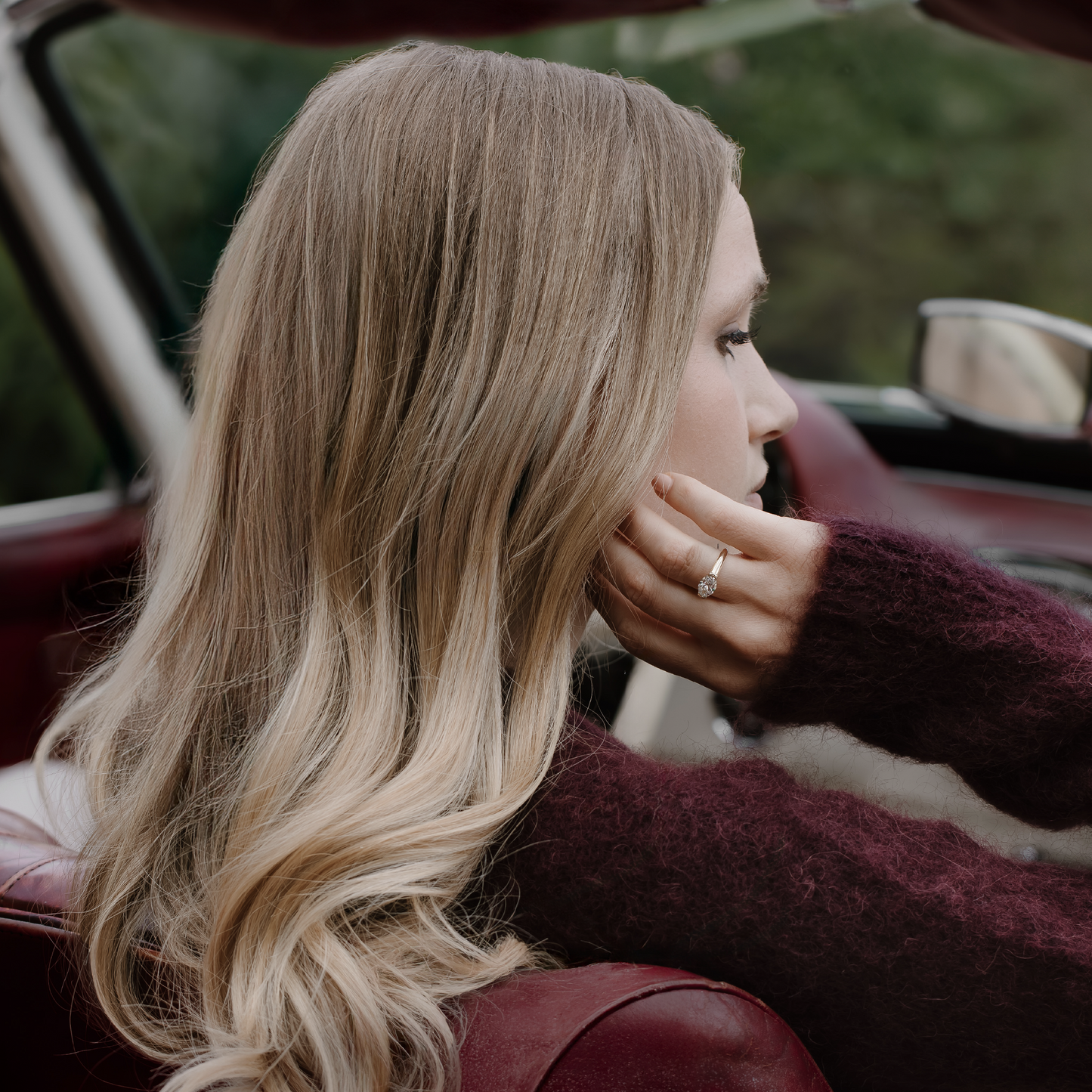 The Winslow Ring -  Elongated Cushion Half Bezel Signet