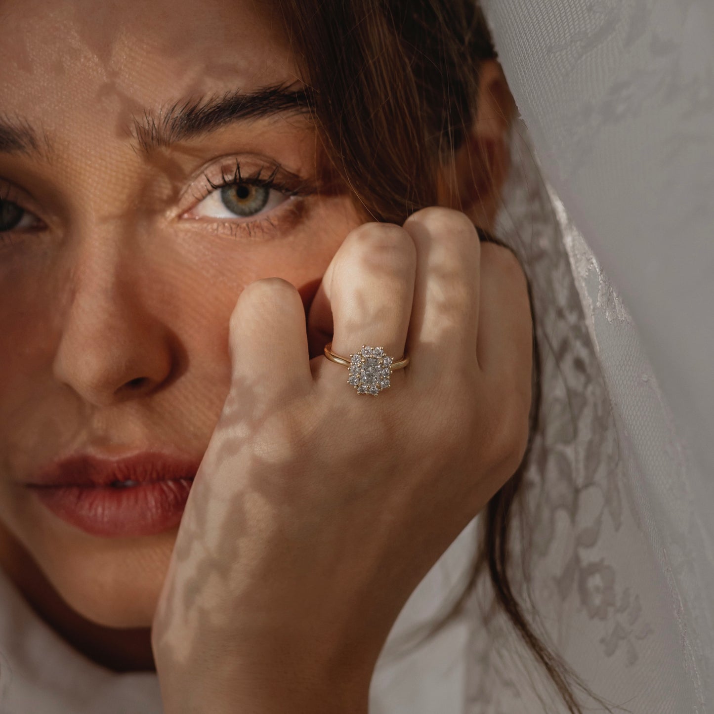The Eloise Ring - Radiant Antique Halo