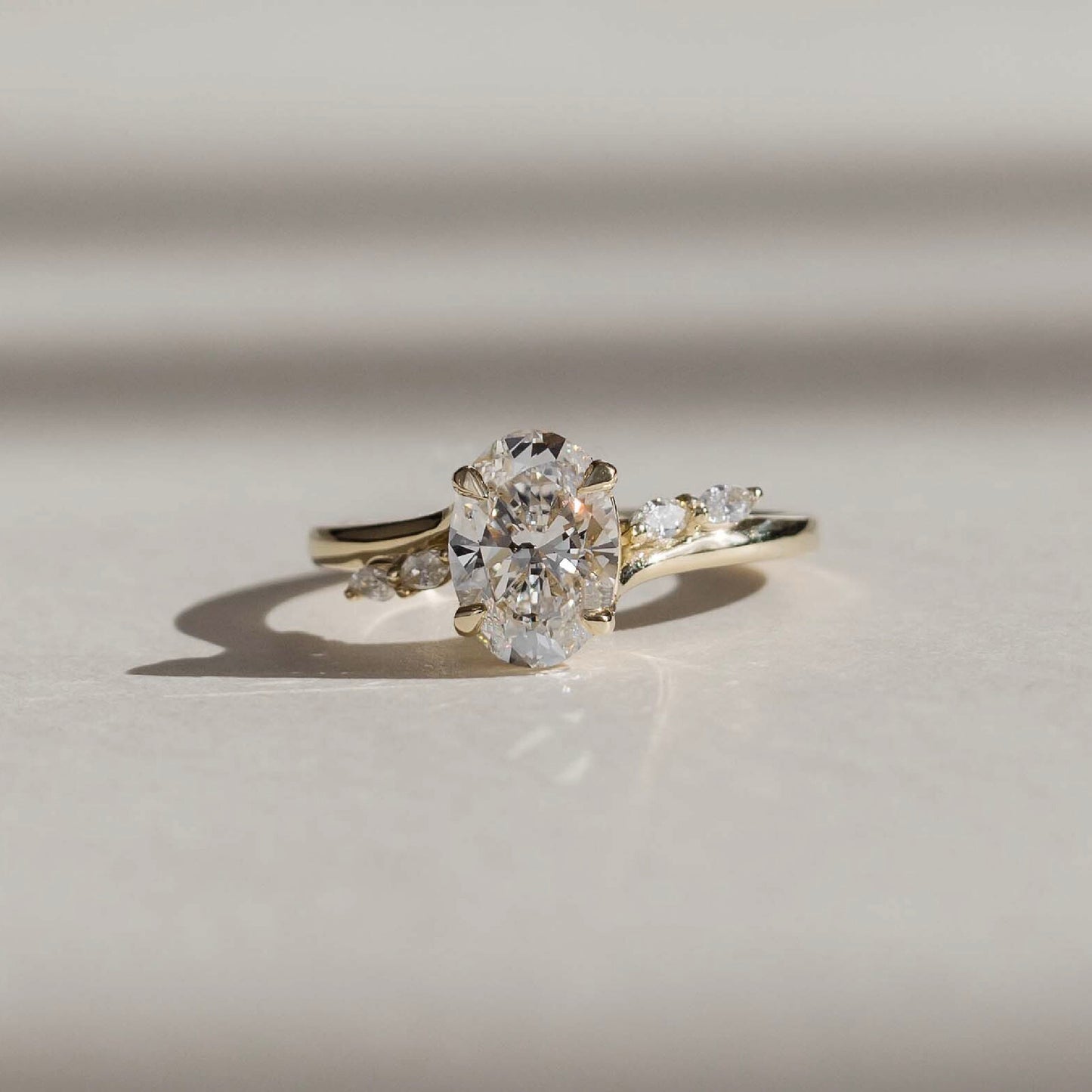 The Amira Ring™ - Oval with Marquise Accents