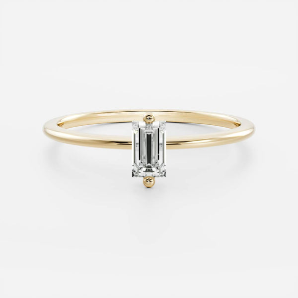 The Sol Ring - Baguette Petite Ring