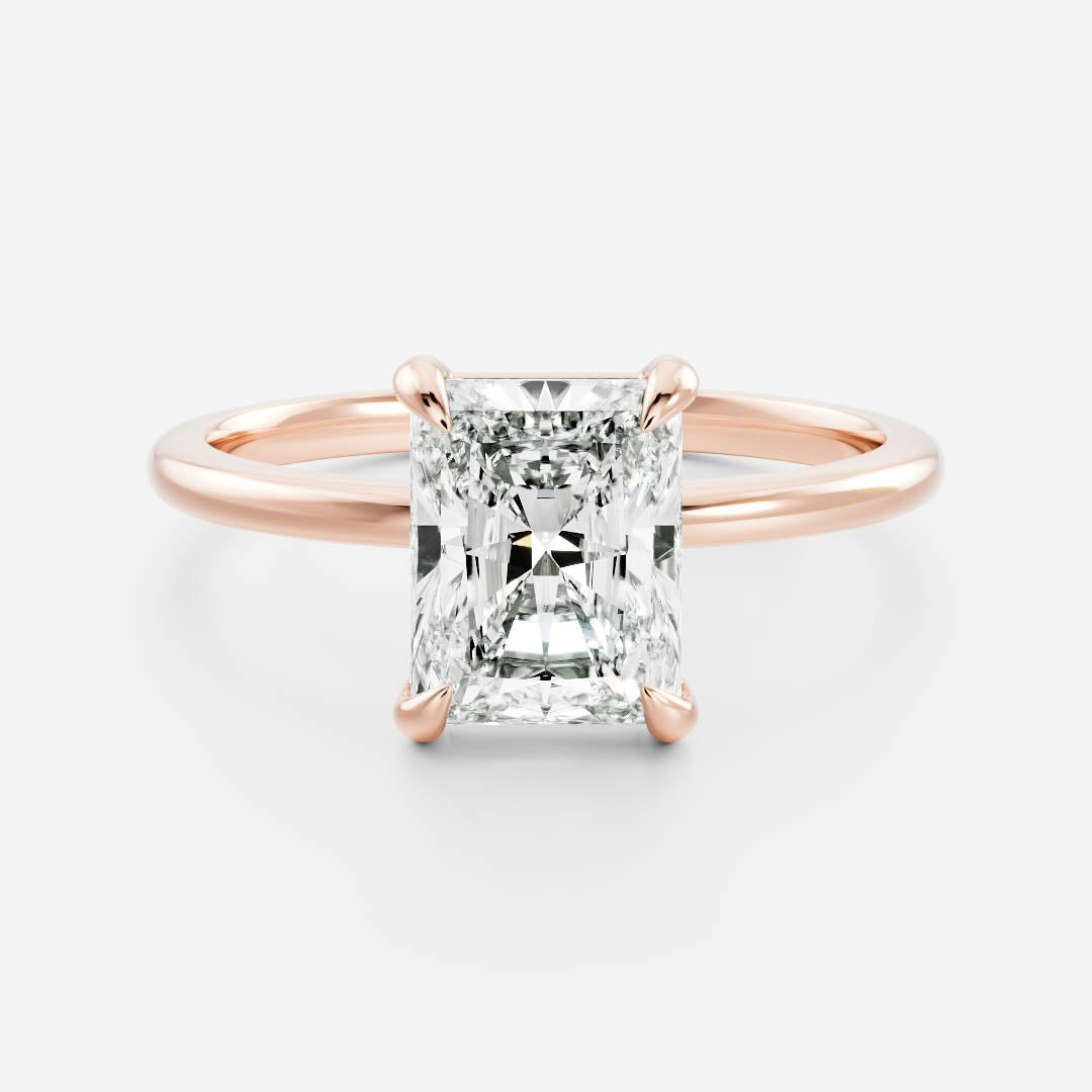 The Vienna Ring - 1ct Moissanite Radiant Solitaire