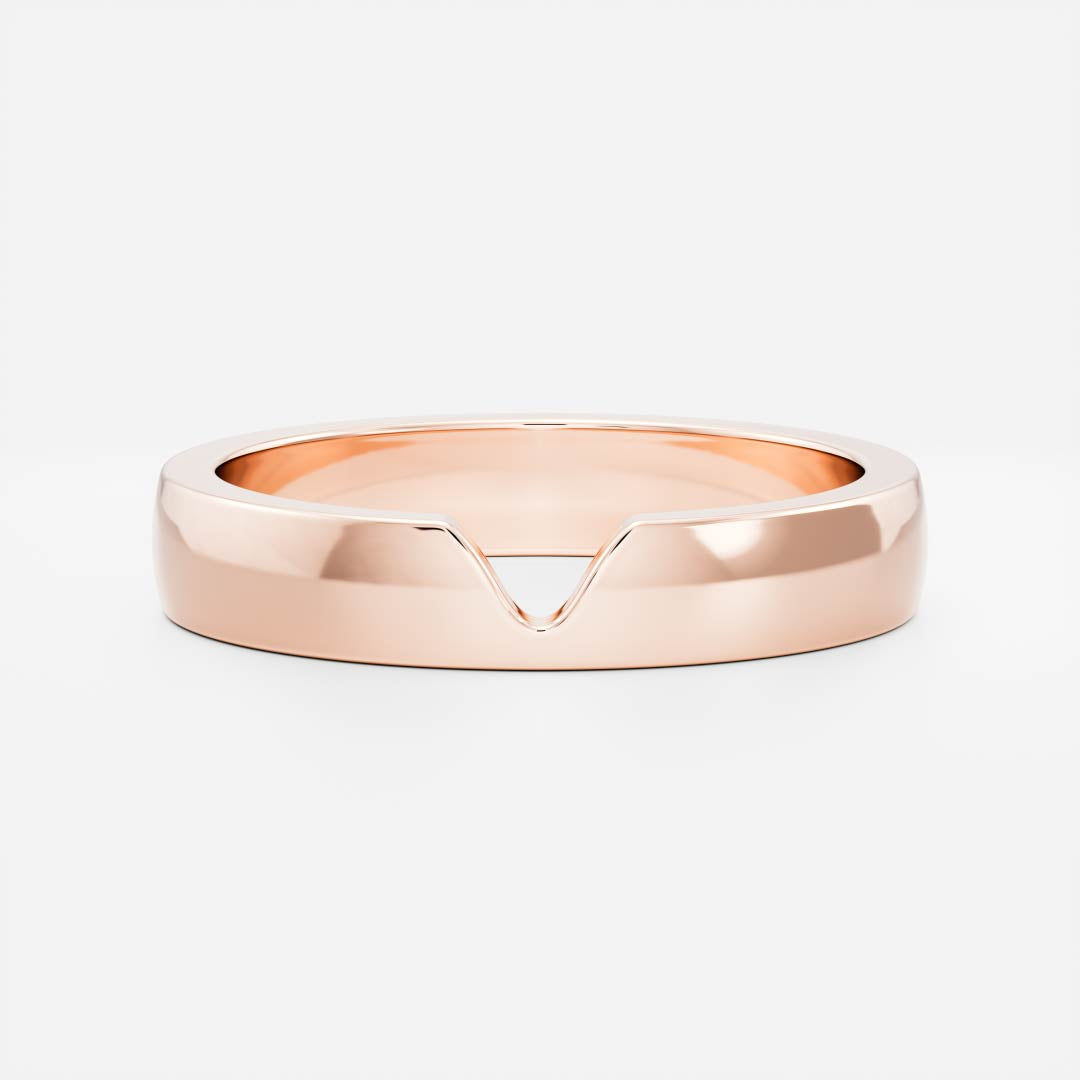 The Carlo Ring - Chevron Men's Ceremonial Band