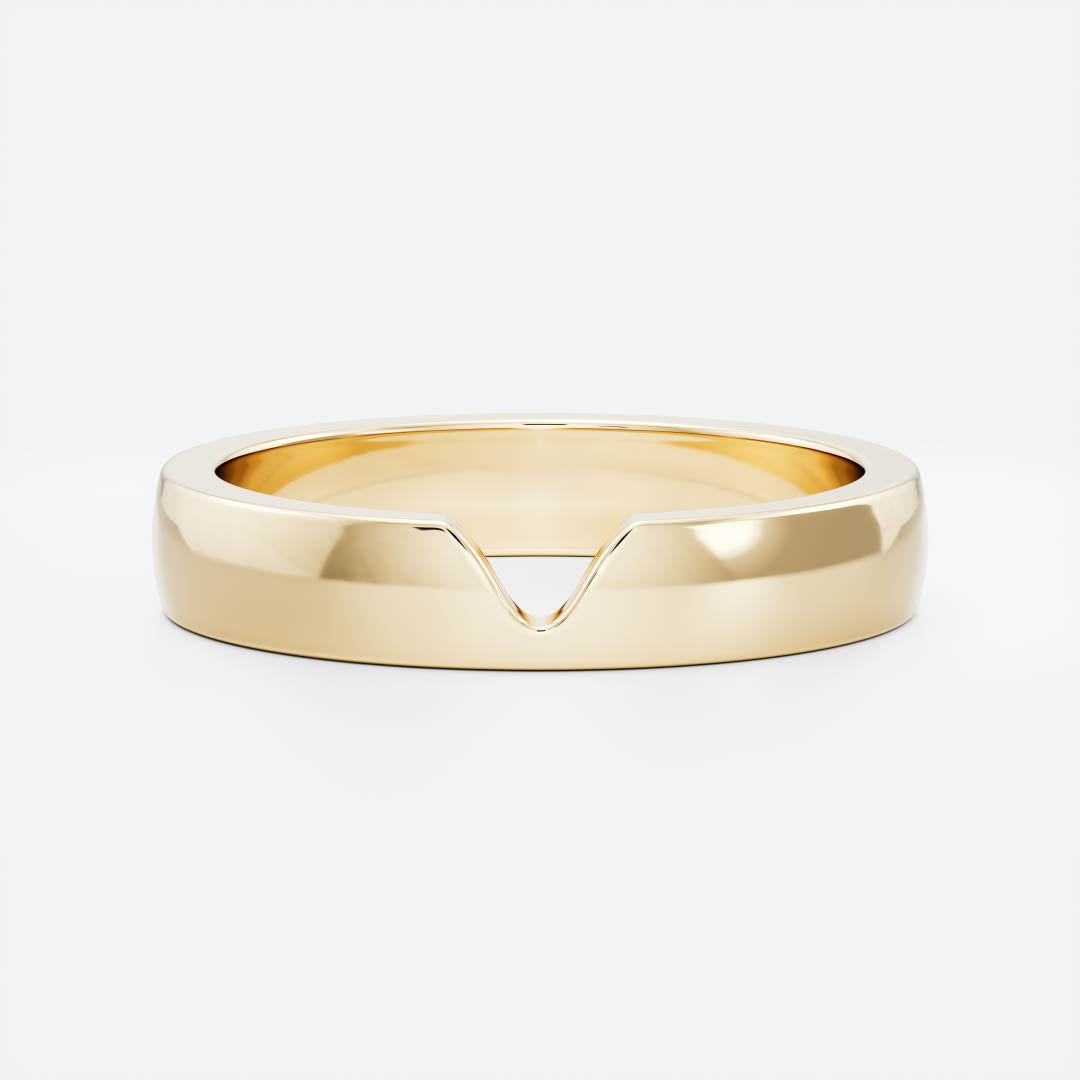 The Carlo Ring - Chevron Men's Ceremonial Band