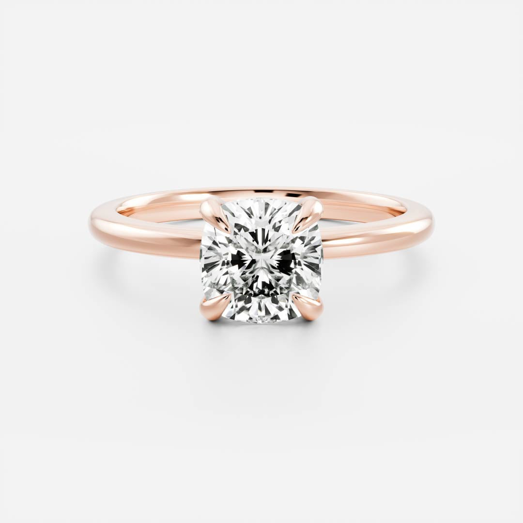 The Paloma Ring - Cushion Solitaire
