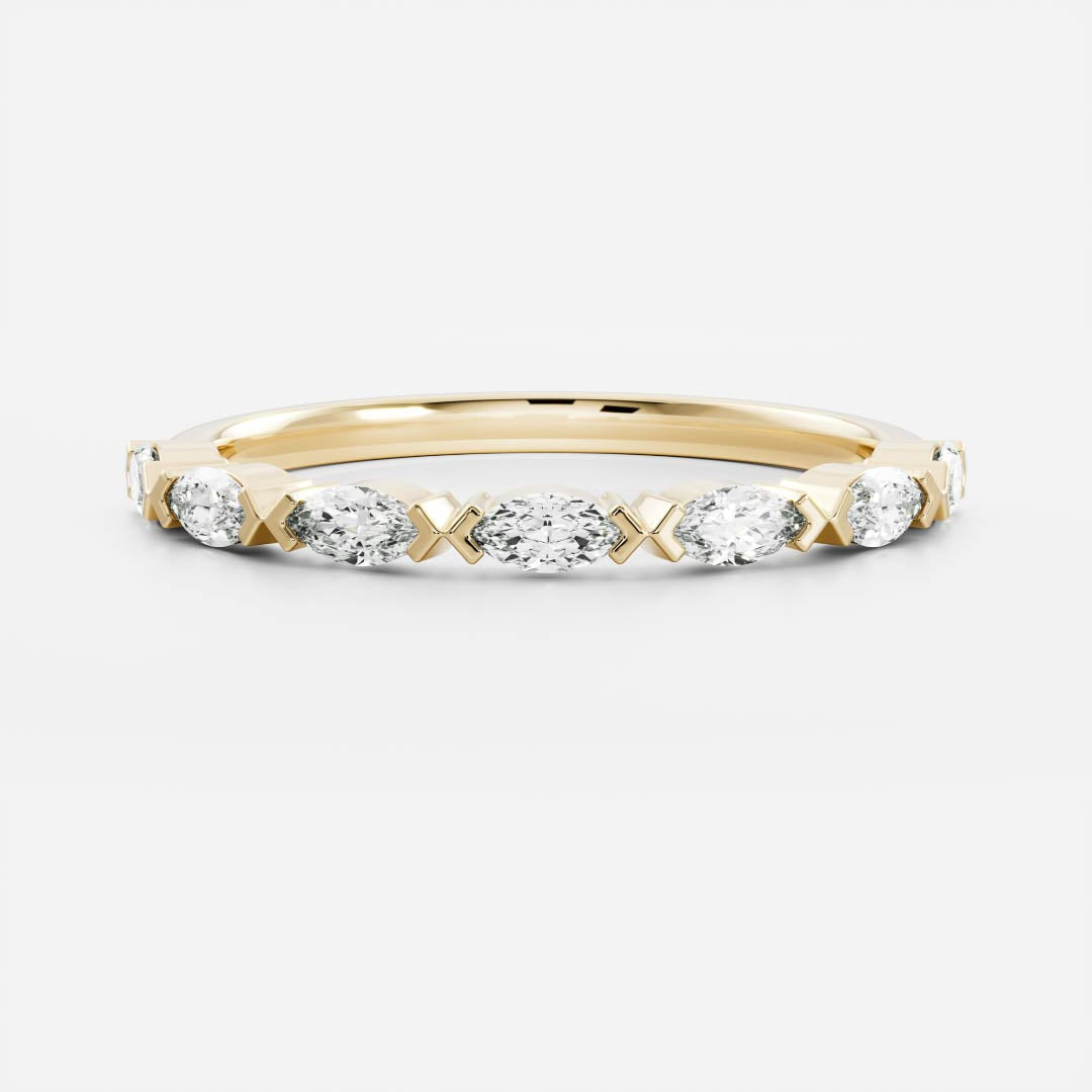 The Freya Ring - Marquise Band
