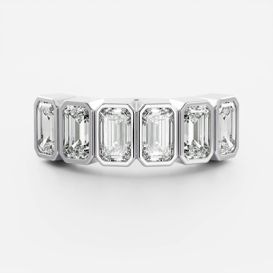 The Harper Ring - Emerald Bezel Ceremonial Ring
