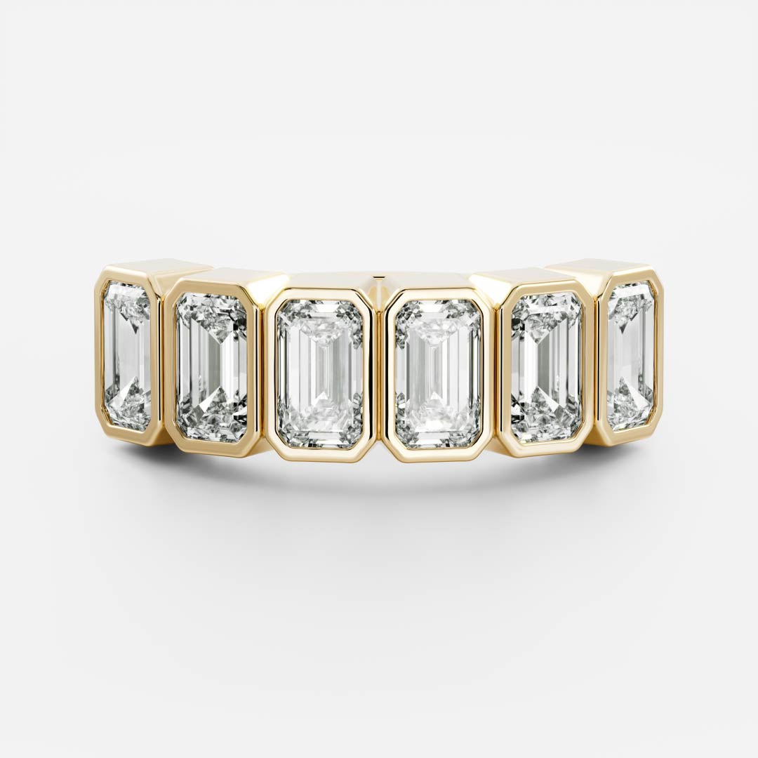 The Harper Ring - Emerald Bezel Ceremonial Ring