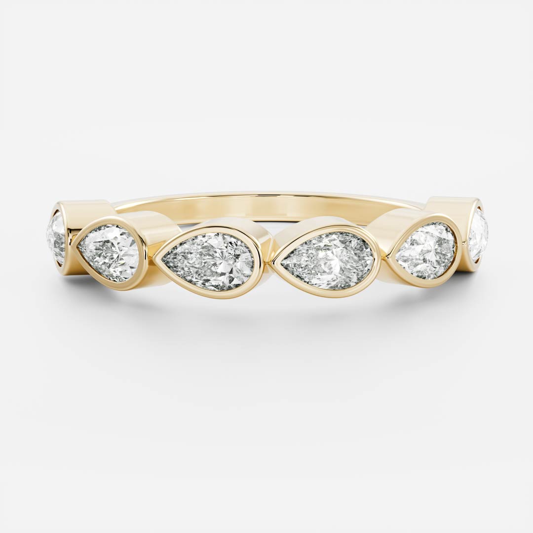 The Harper Ring - Pear Bezel Ceremonial Ring