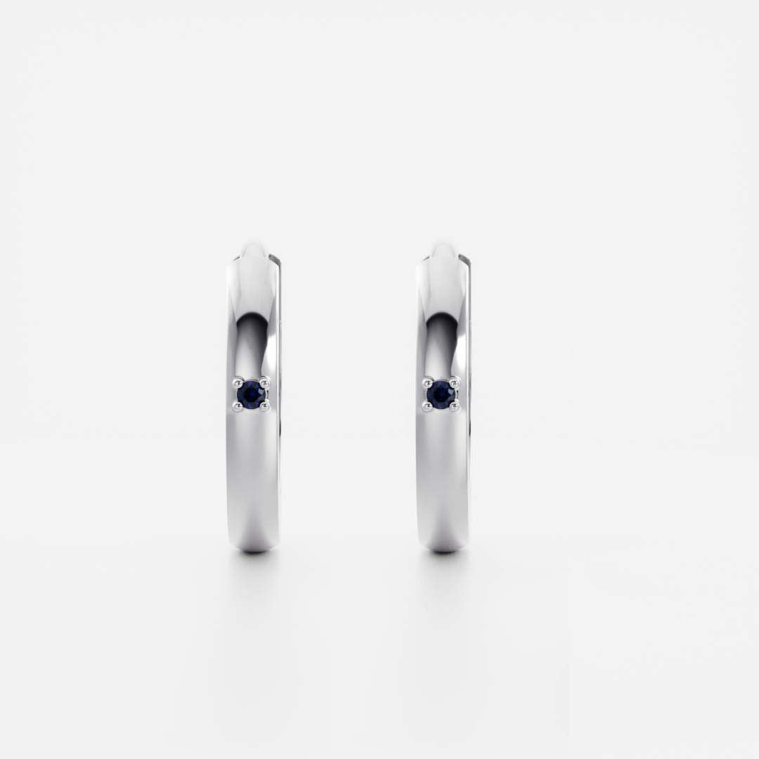 The Signature Cultured Sapphire Hoop