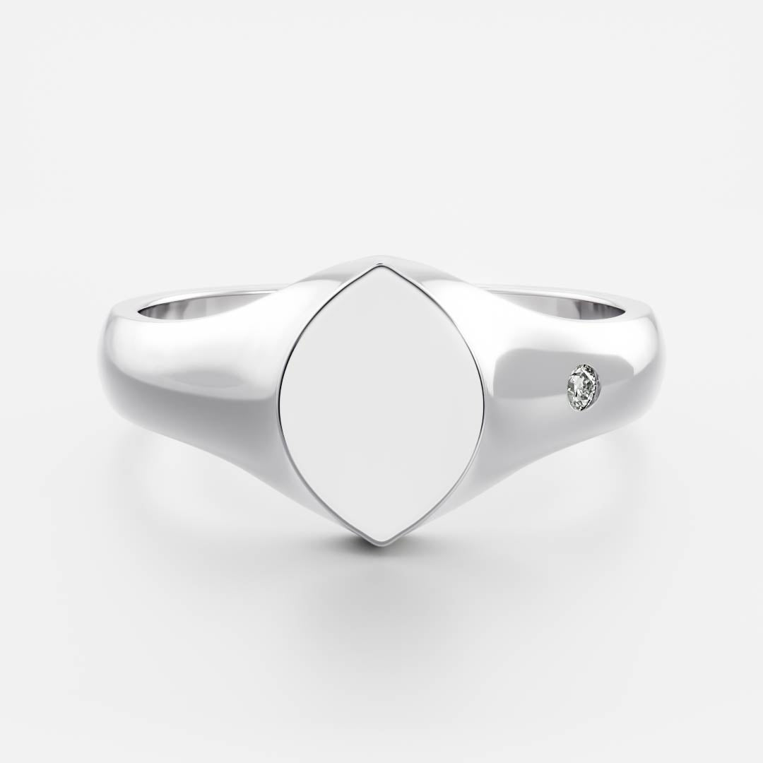 Signature Marquise Signet Ring
