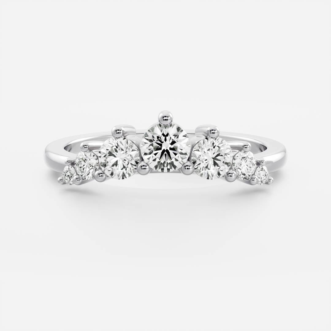 The Grace Ring - Crown Wedding Band