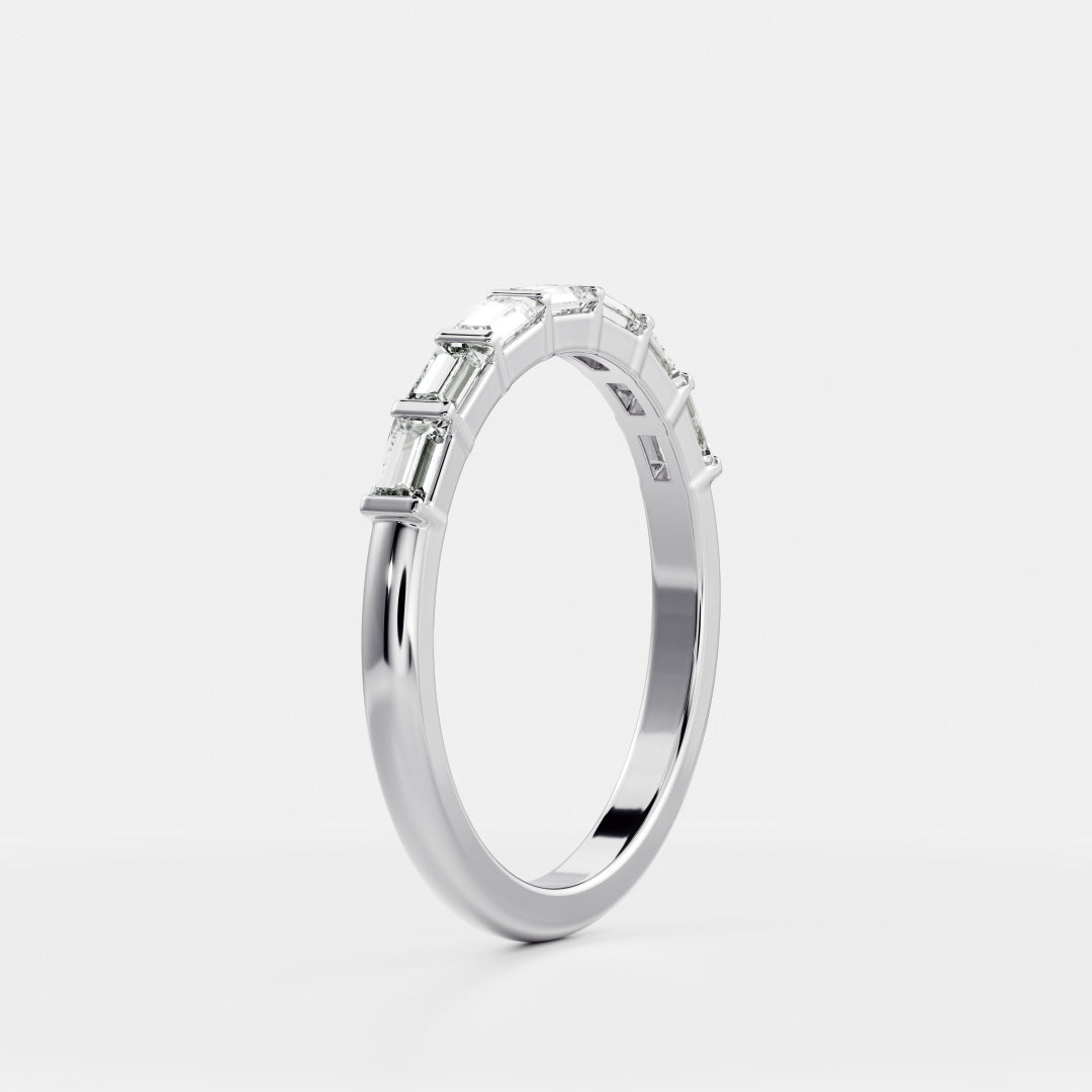 The Noemie Ring - Baguette Wedding Band