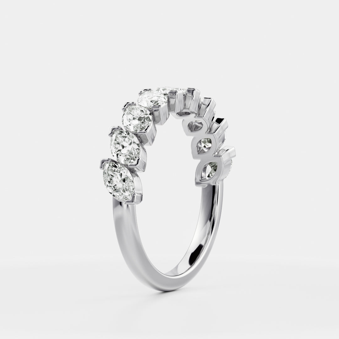 The Saphira Ring - Slanted Marquise Ceremonial Ring