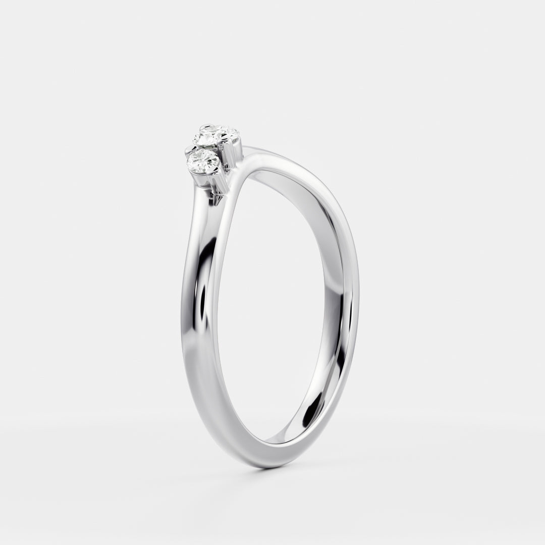 The Eve Ring - Curved Oval Ceremonial Ring