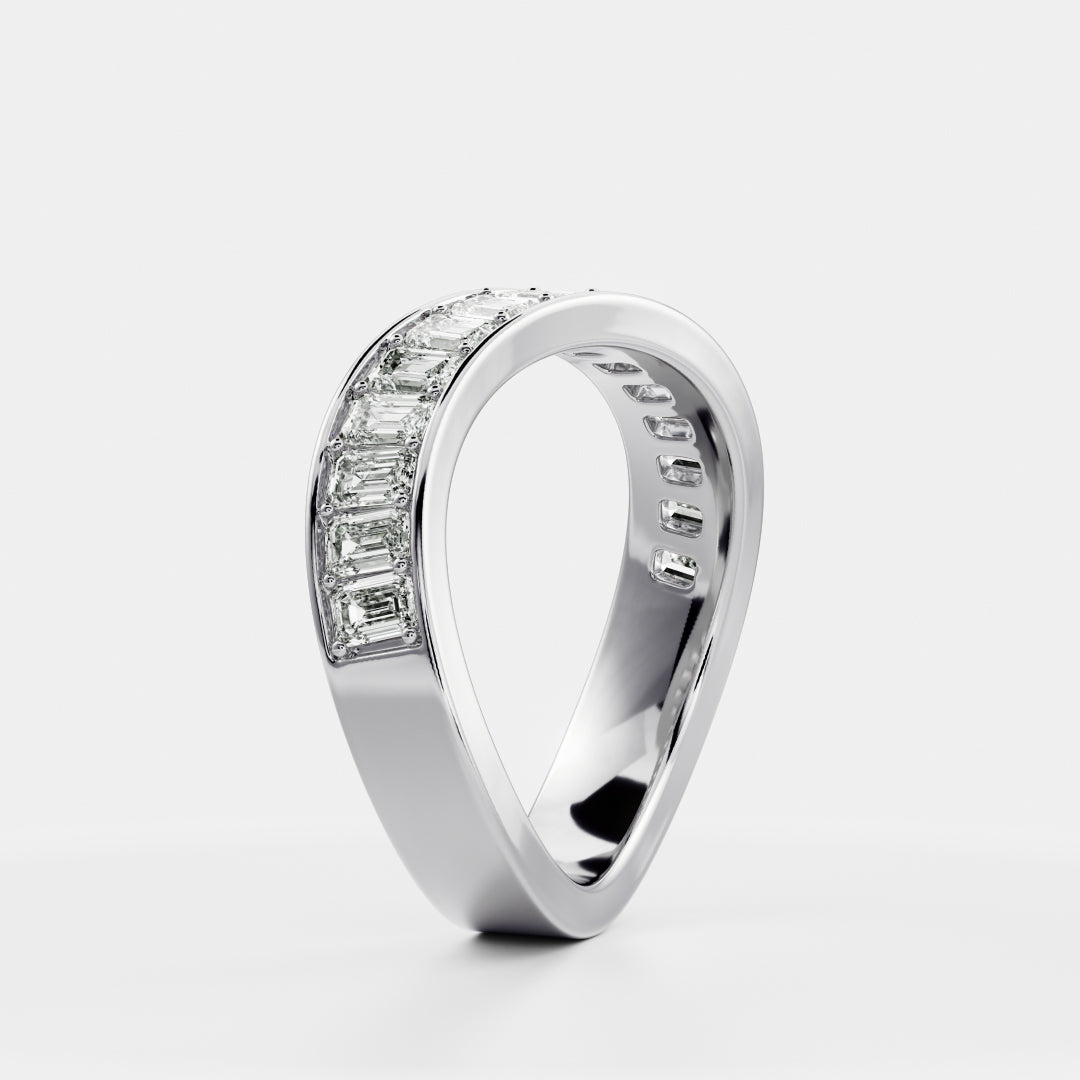 The Narelle Ring - Emerald Contour Ceremonial Ring