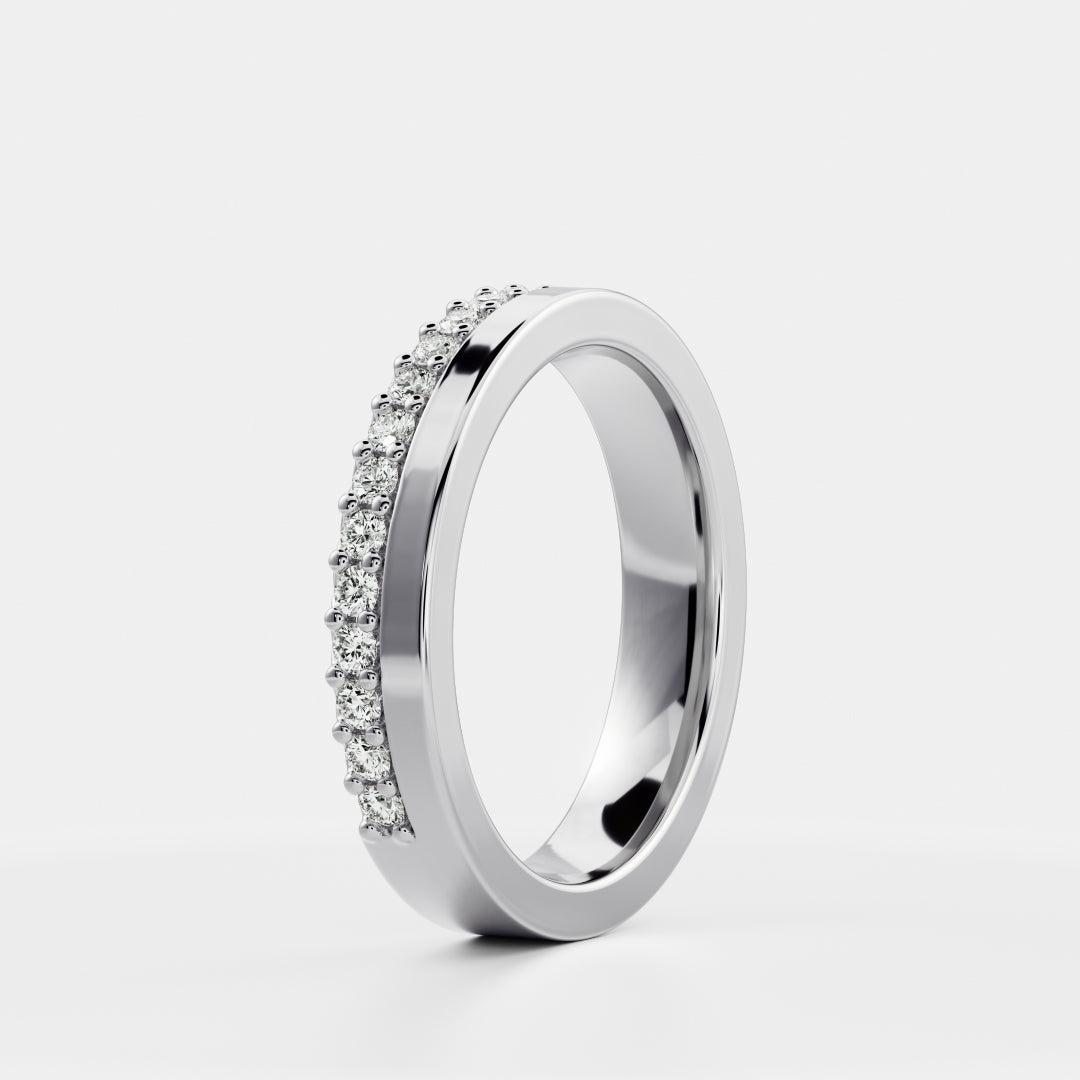 The Nara Ring - Pavé Edge Statement Ceremonial Ring