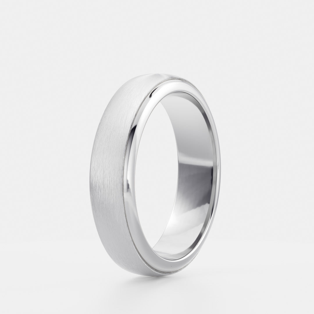 The Argo Ring - Brushed Step Edge Men's Ceremonial Band