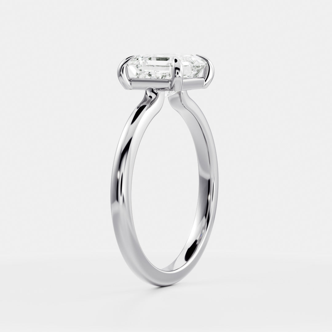 The Elmira Ring - Asscher Solitaire