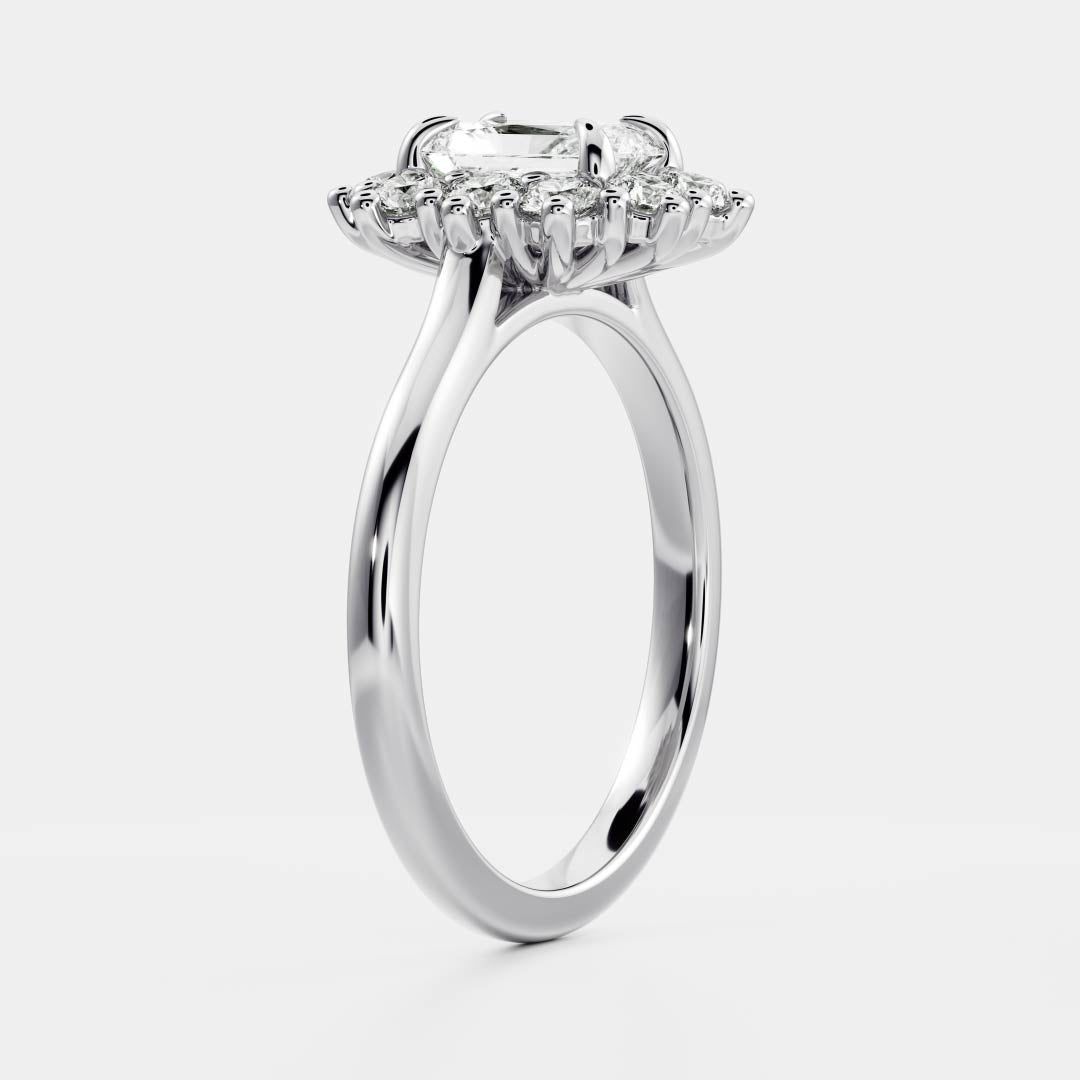 The Eloise Ring - Radiant Antique Halo