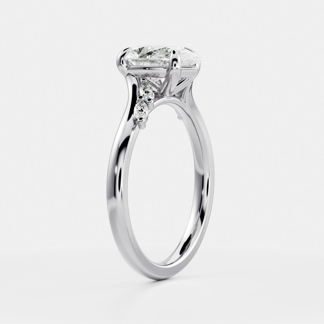 The Amira Ring™ - Pear with Marquise Accents