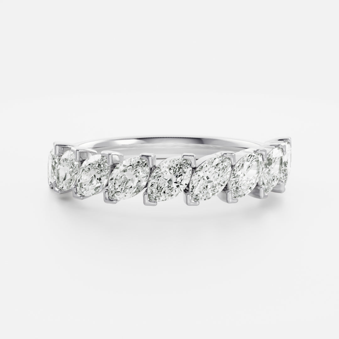 The Saphira Ring - Slanted Marquise Ceremonial Ring