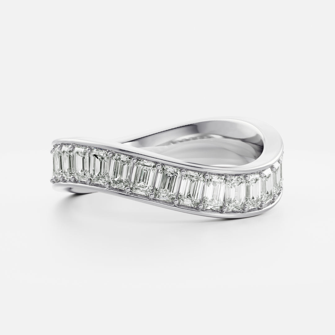 The Narelle Ring - Emerald Contour Ceremonial Ring
