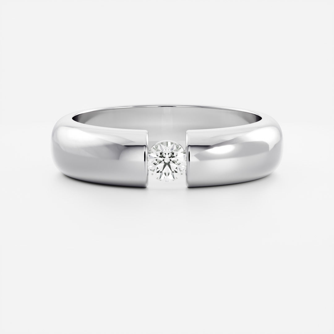 The Olympus Ring - Statement Round Tension Set Men's Ceremonial Band