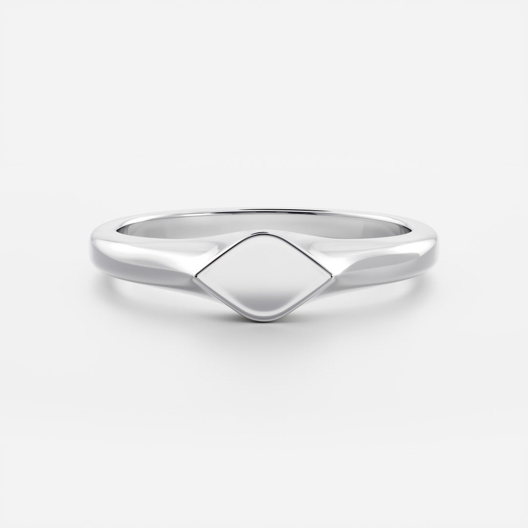 Signature Petite Marquise Signet Ring