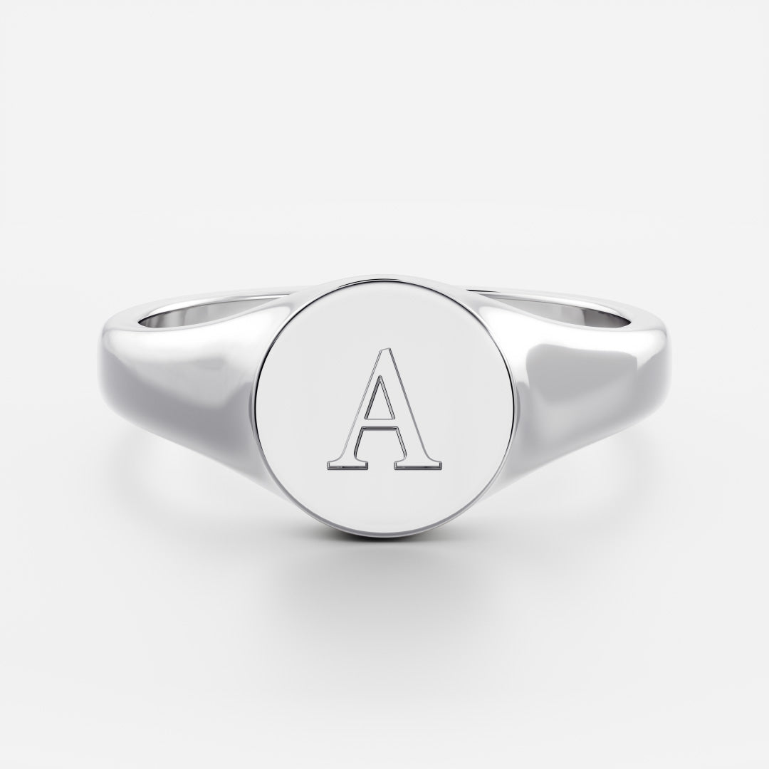 Signature Round Signet Ring