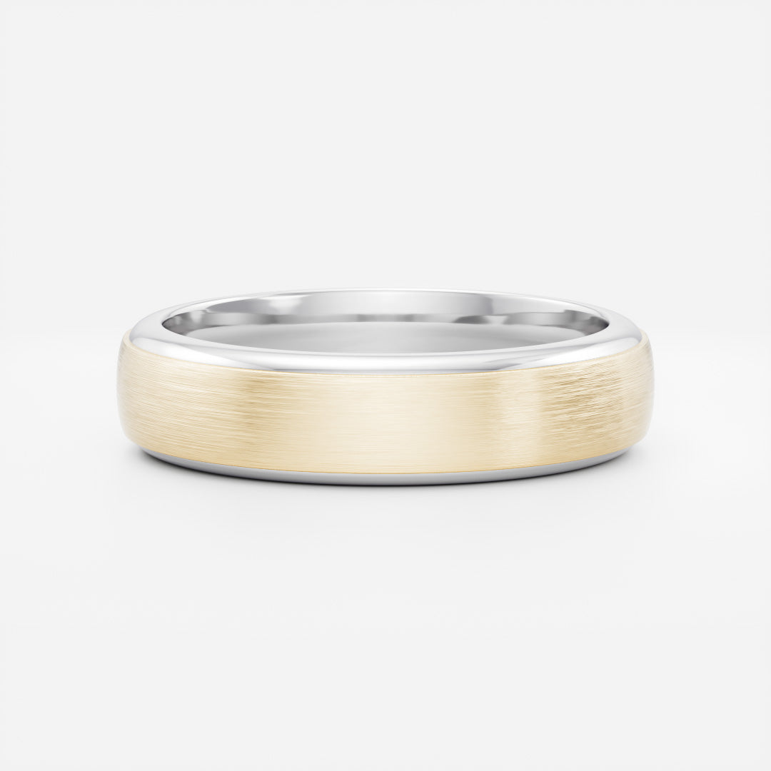 The Argo Ring - Brushed Step Edge Men's Ceremonial Band
