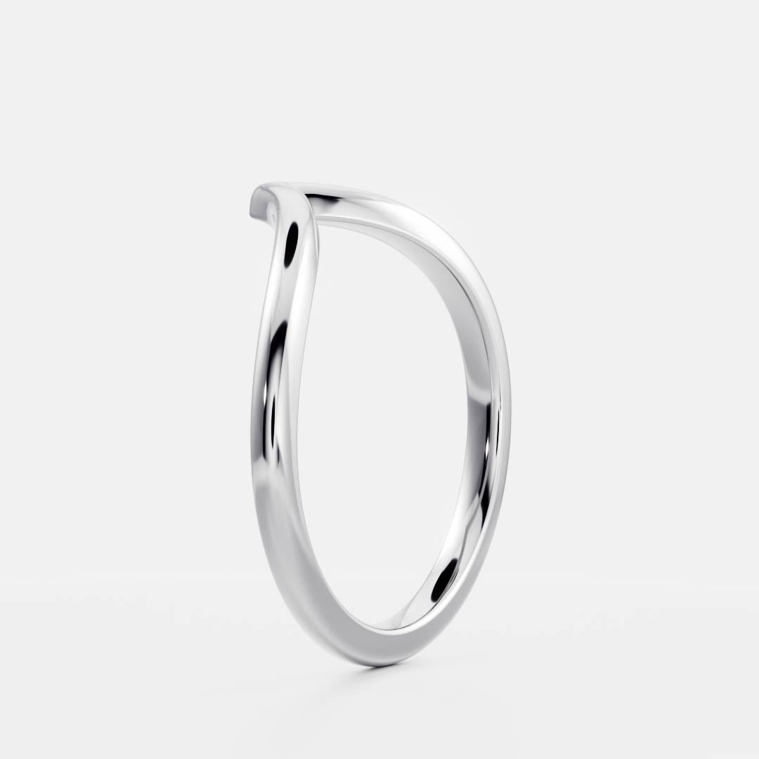 The Classic Chevron Ring - Plain Wedding Band
