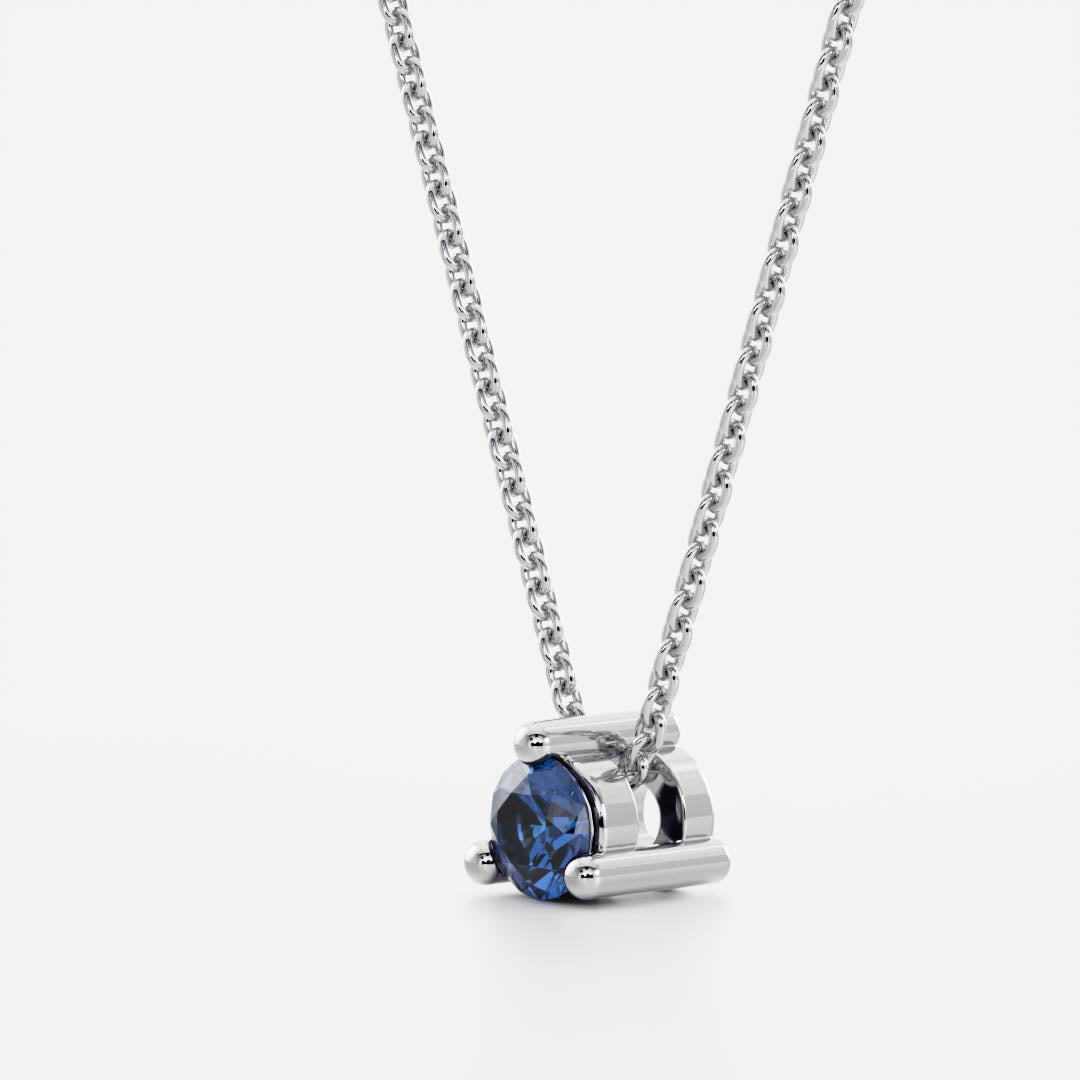 The Signature Round Cultured Sapphire Necklace