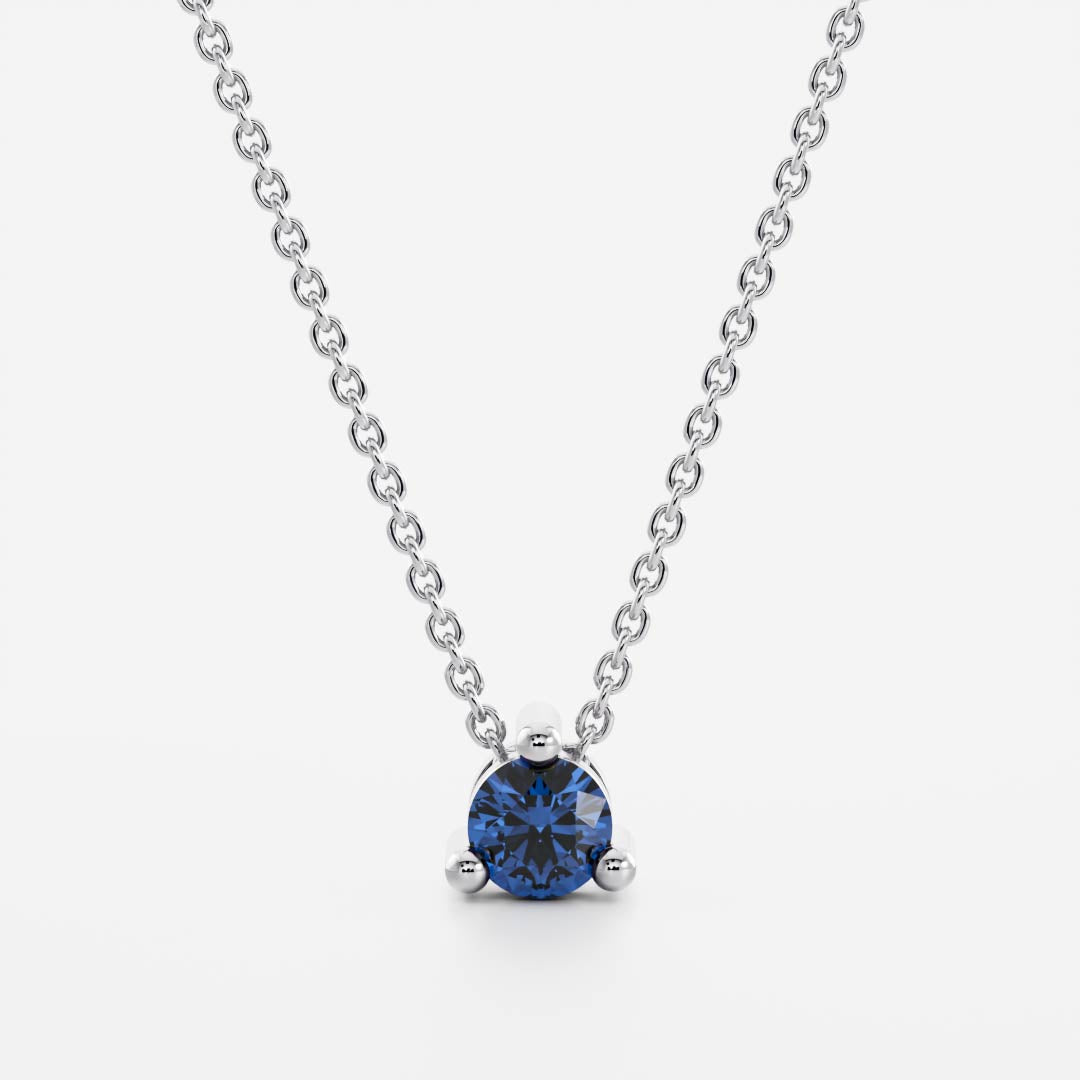 The Signature Round Cultured Sapphire Necklace