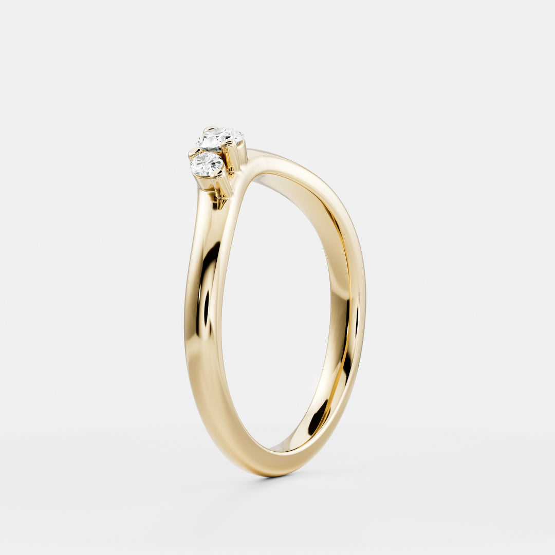 The Eve Ring - Curved Oval Ceremonial Ring