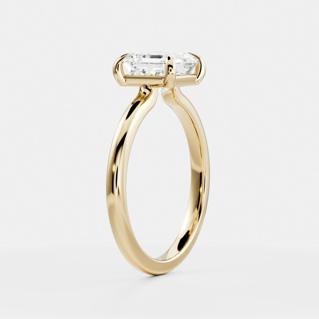 The Elmira Ring - Asscher Solitaire