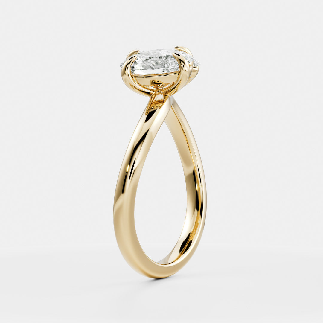 The Athaliah Ring - Oval and Marquise Curved Toi et Moi