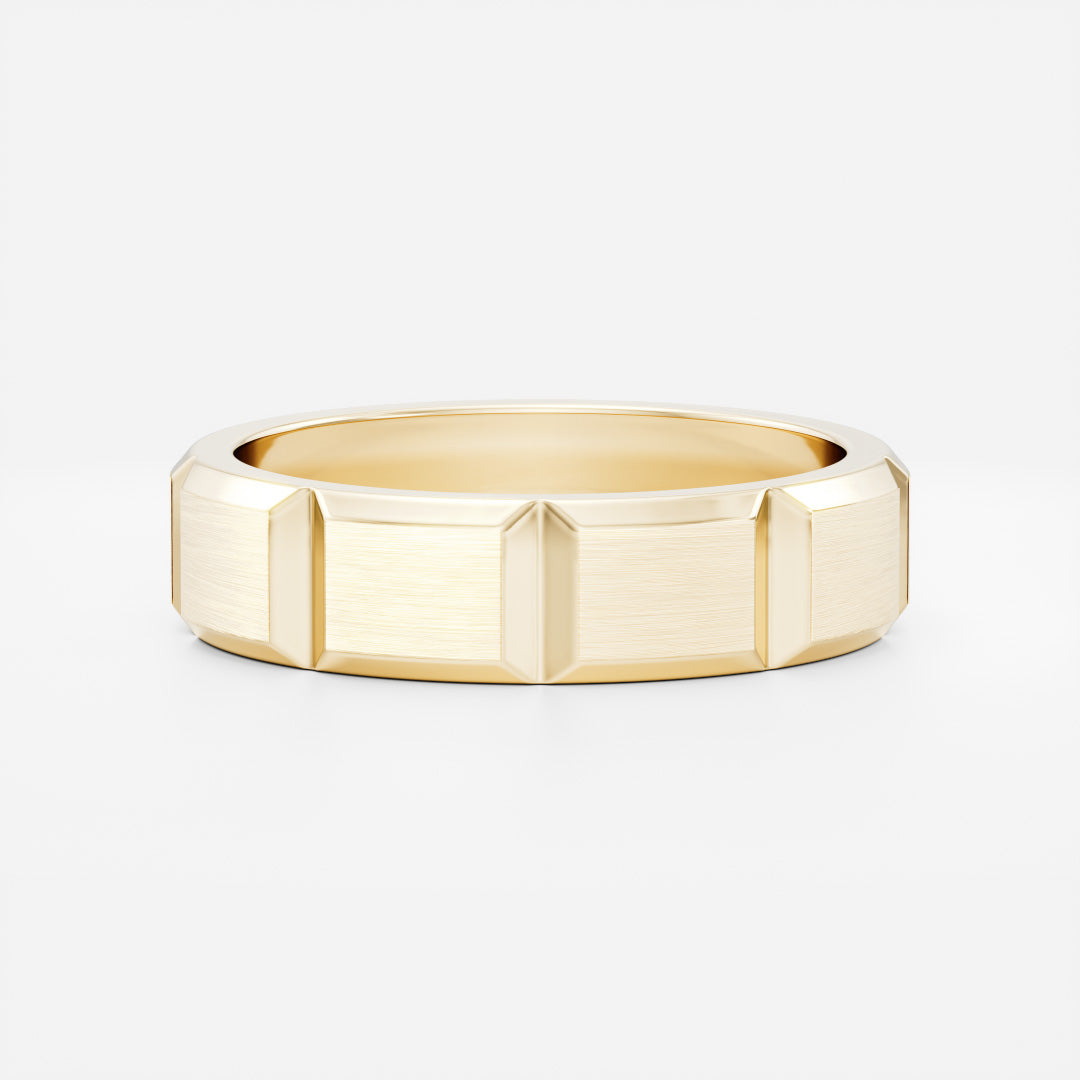 The Atlas Ring - Brushed Modular Men's Ceremonial Band