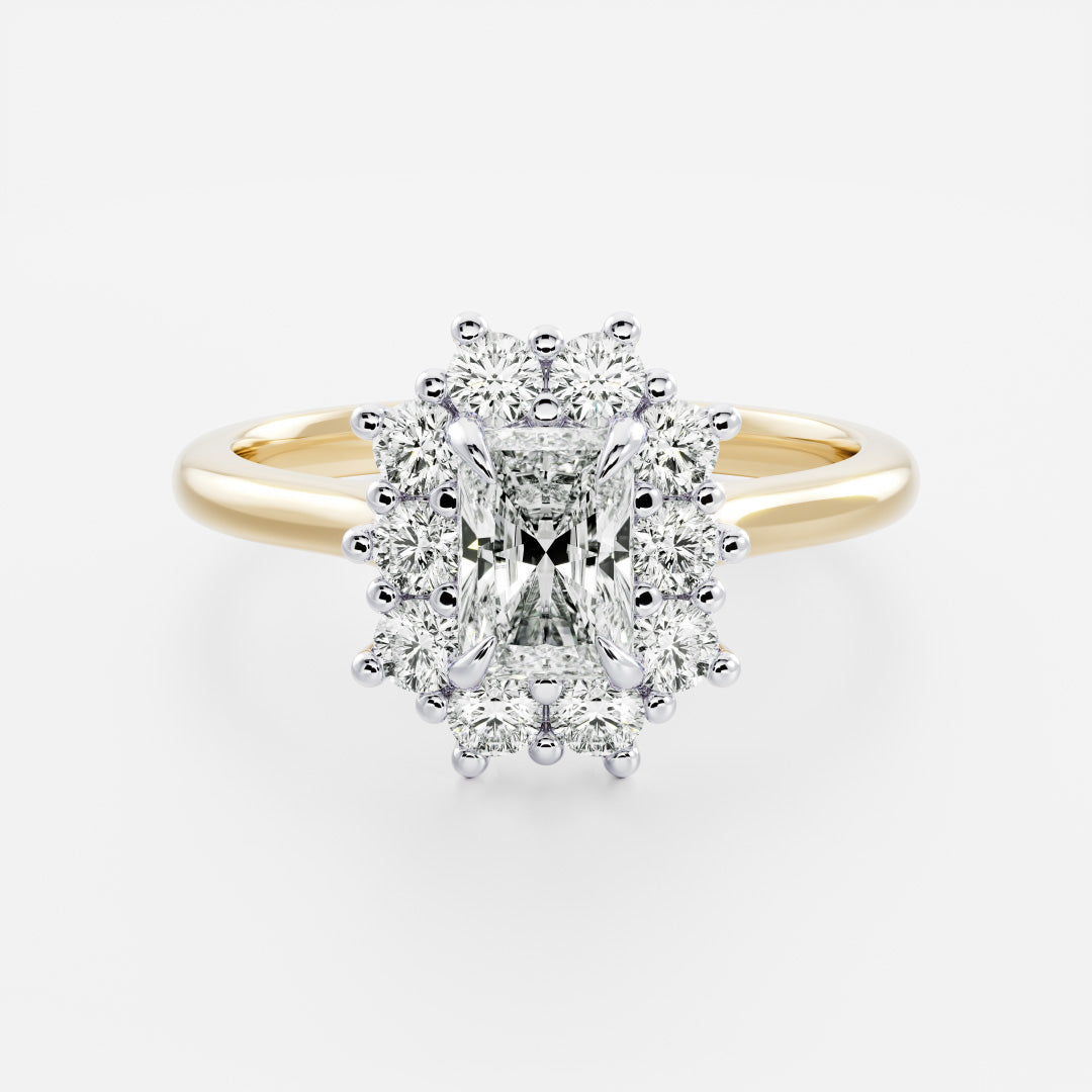 The Eloise Ring - Radiant Antique Halo