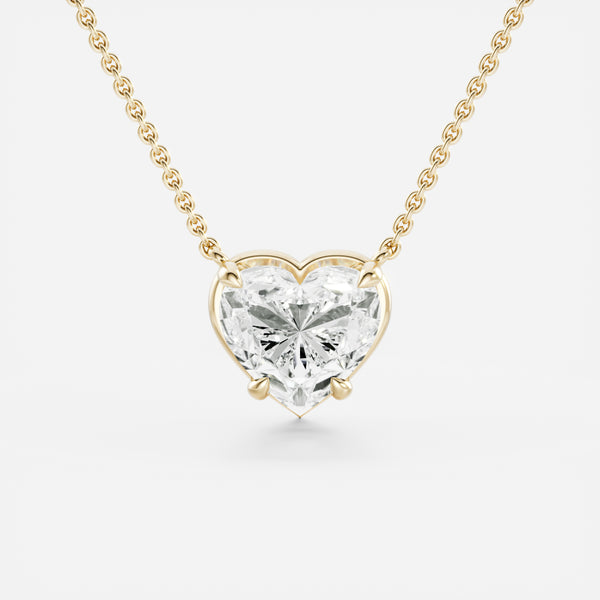 The Mara Necklace - Heart Georgian Pendant