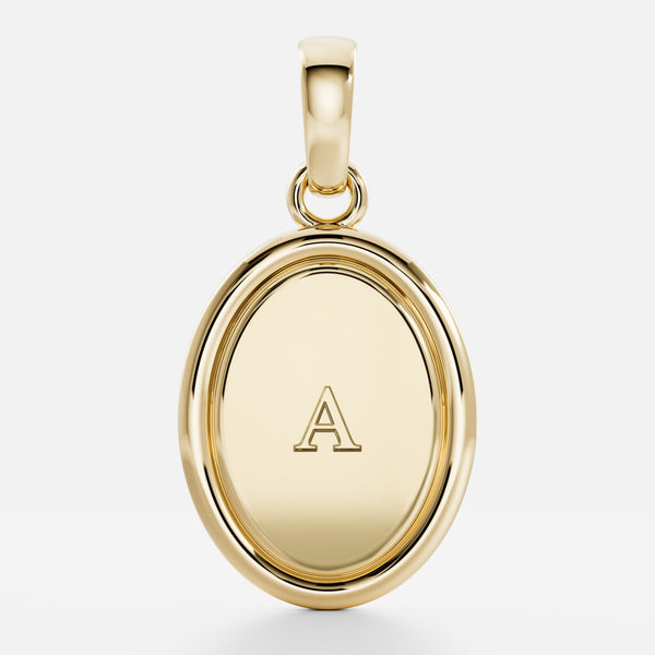 The Signature Oval Letter Pendant