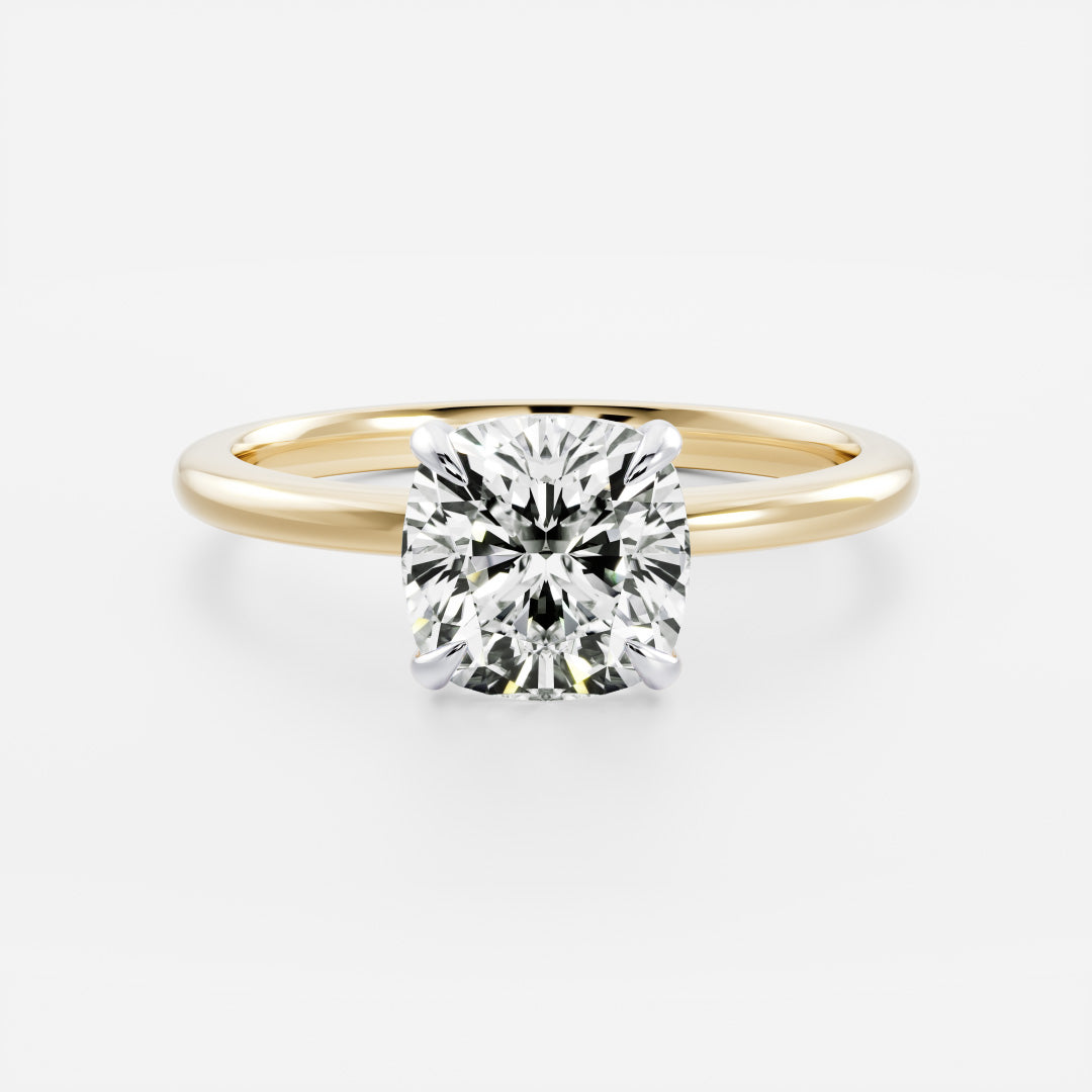 The Paloma Ring - Cushion Solitaire