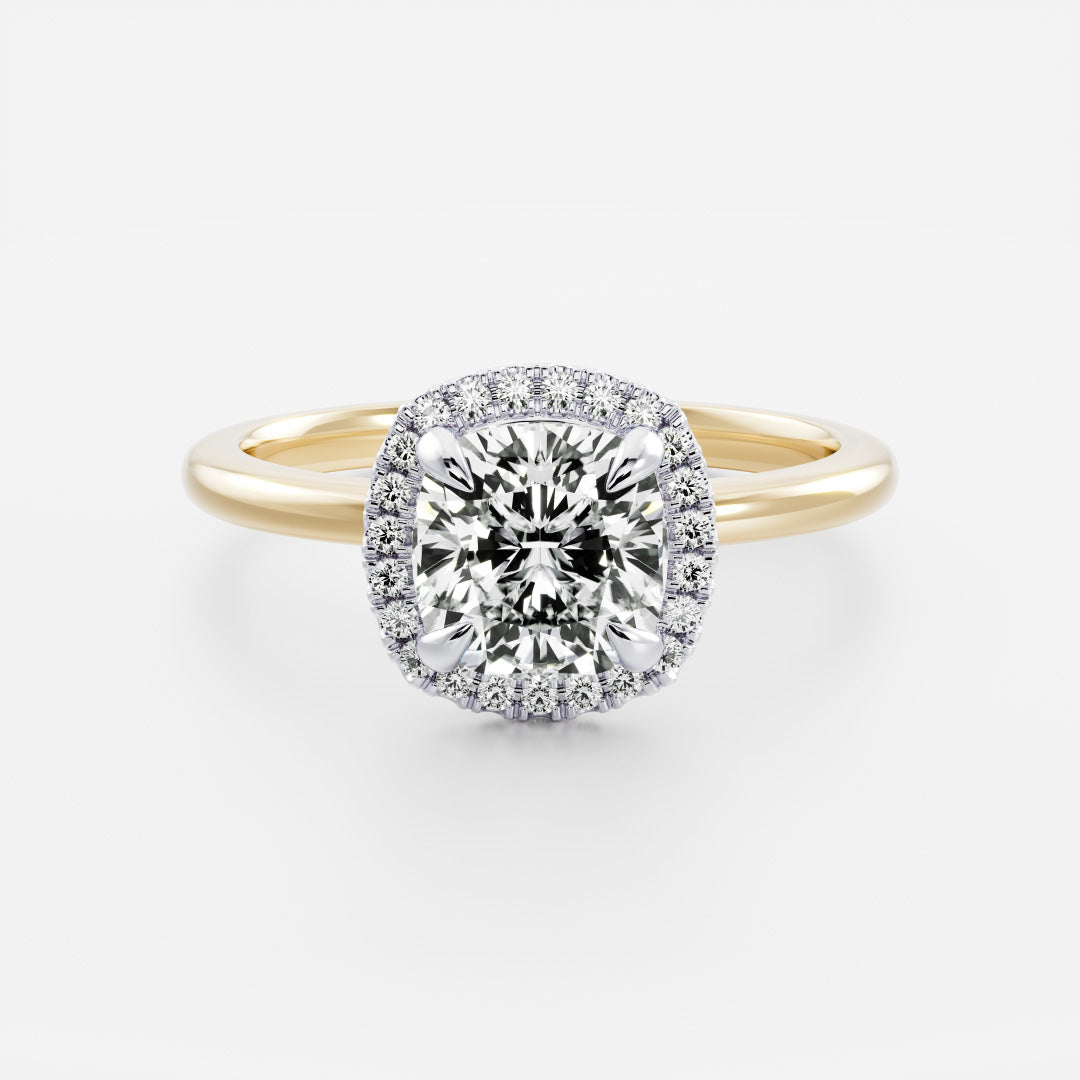 The Paloma Ring - Cushion Halo