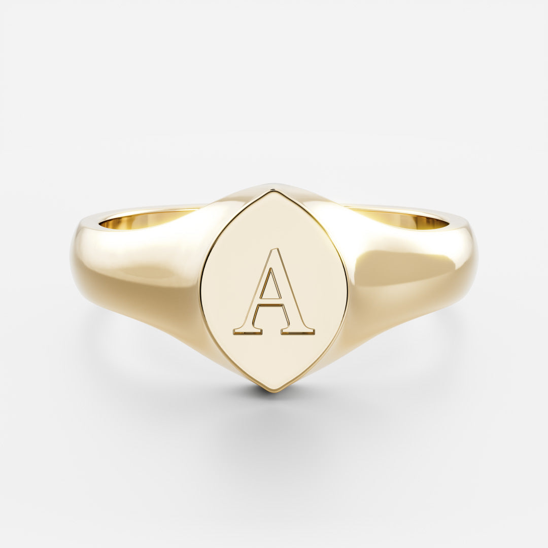 Signature Marquise Signet Ring