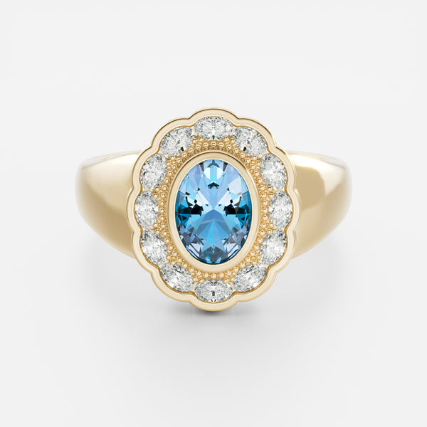 The Sovereign Signet - Aquamarine (March)