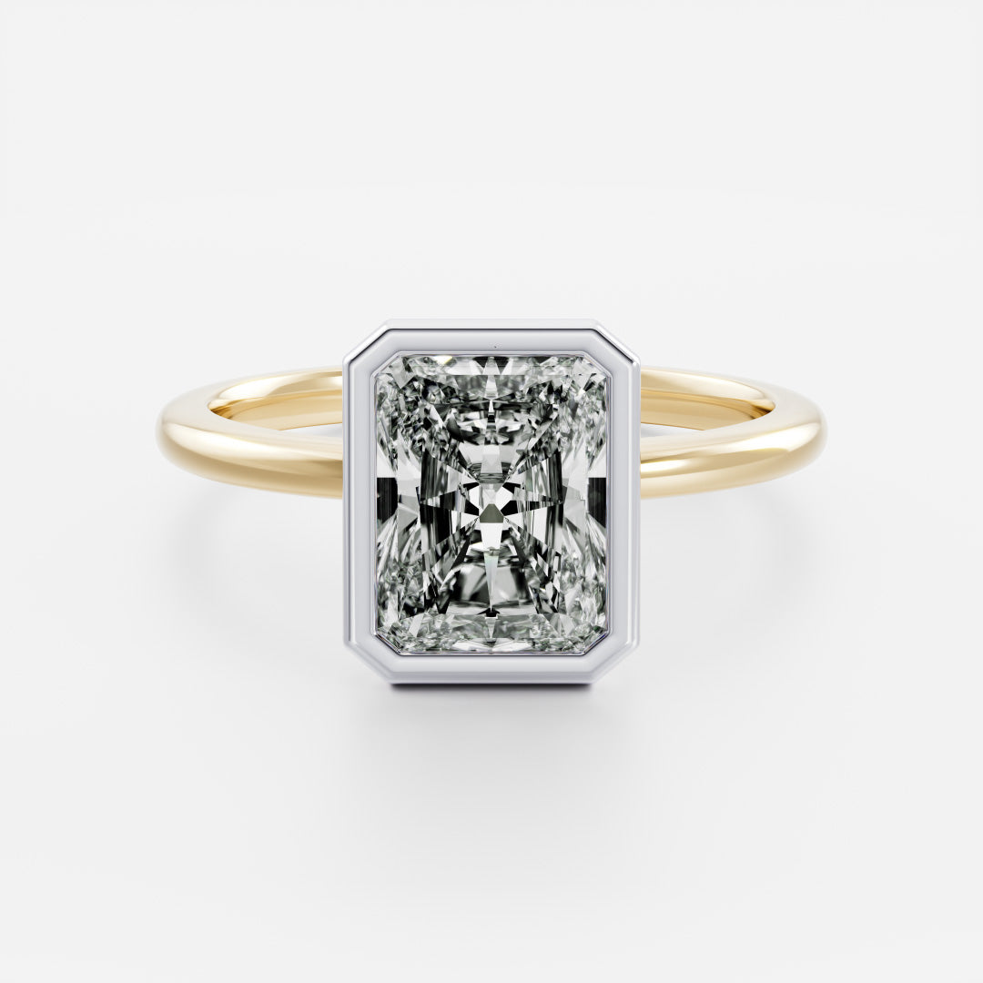 The Vienna Ring - Radiant Bezel Solitaire