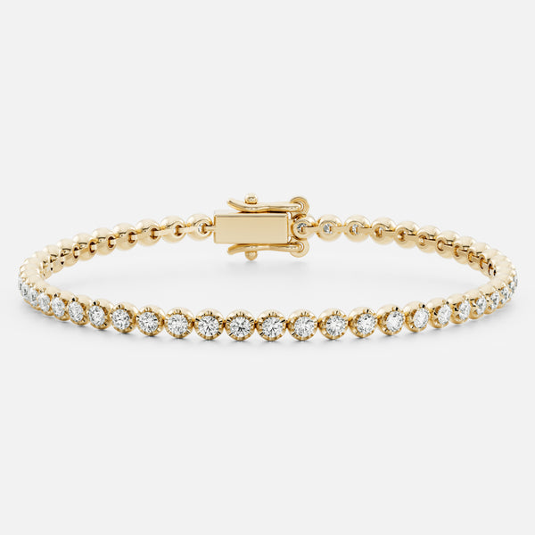 The Signature Round Crown Set Tennis Bracelet