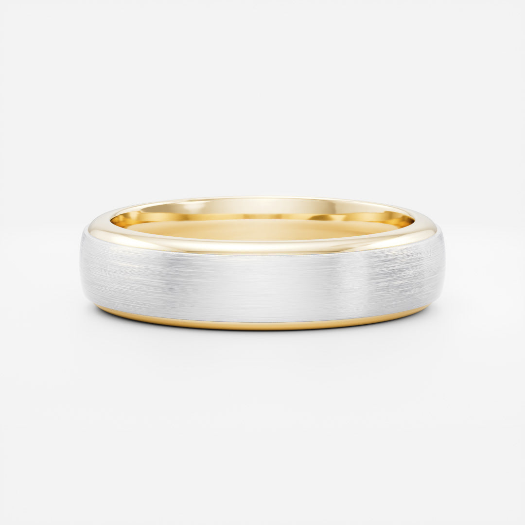 The Argo Ring - Brushed Step Edge Men's Ceremonial Band