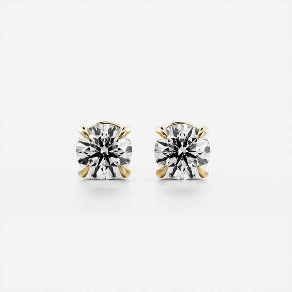 The Iris Earrings - Round Studs