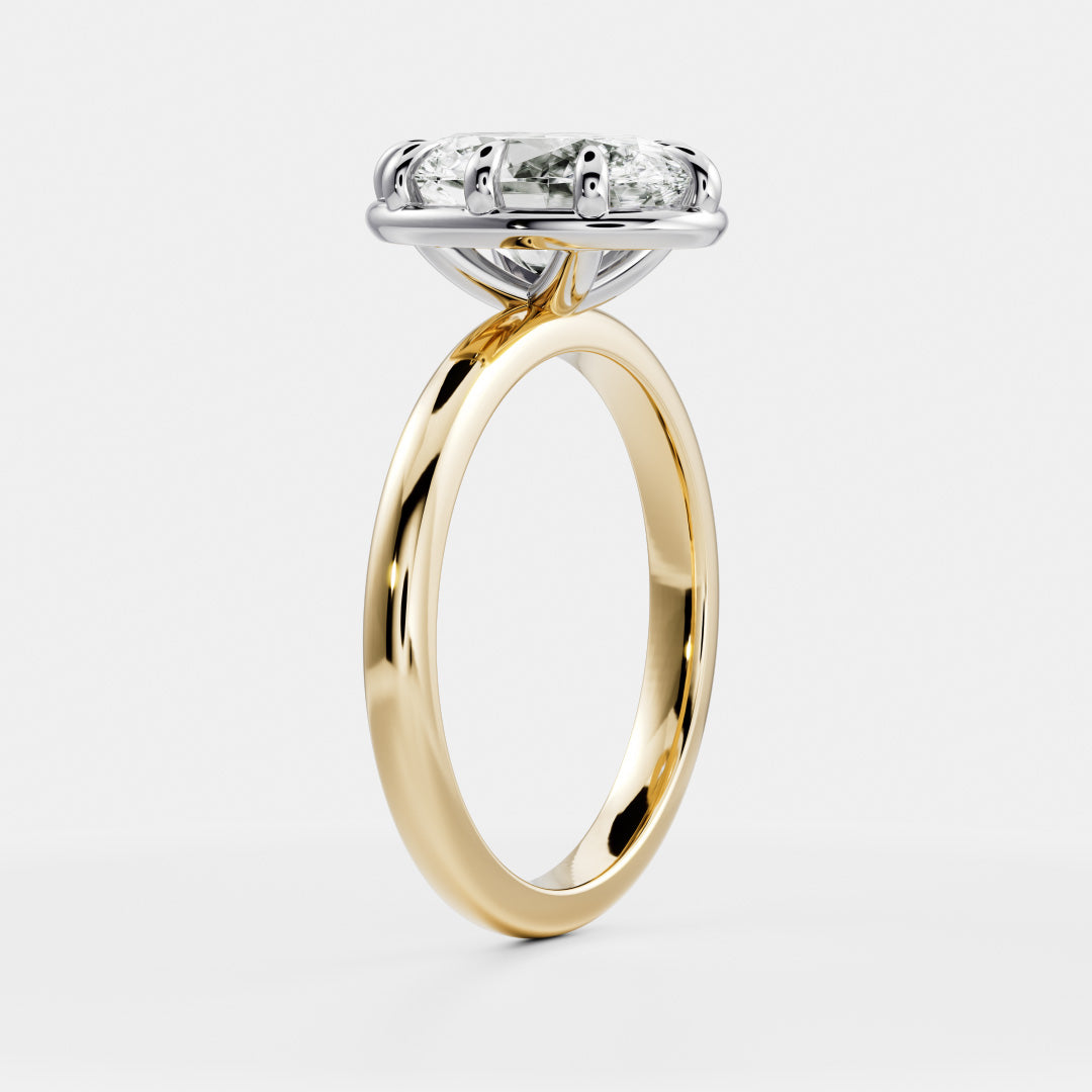 The Luise Ring® - Oval Georgian Solitaire